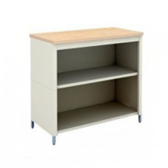 36"W x 36"D Extra Deep Open Storage Table with 2 Lower Shelves